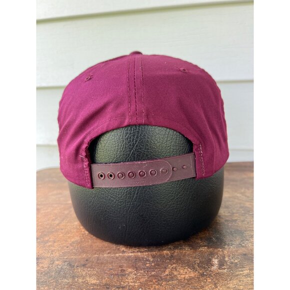 Vintage Valley Sportsman Club Maroon Snapback Hat X3 - Picture 2 of 4
